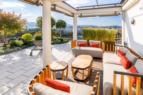 Attikaterrasse mit Aussicht 