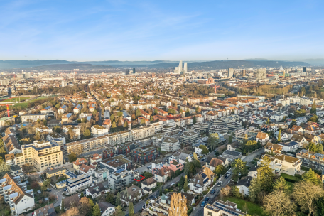 Luftaufnahme mit Umgebung Sicht nach Basel