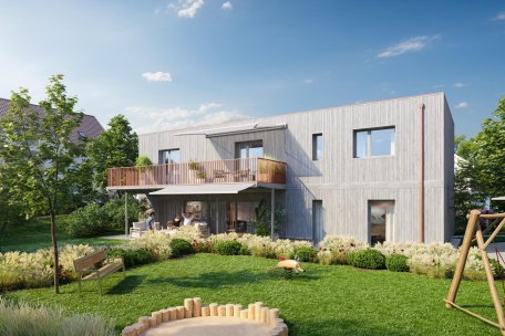 Aussenansicht (Visualisierung) vom Einfamilienhaus