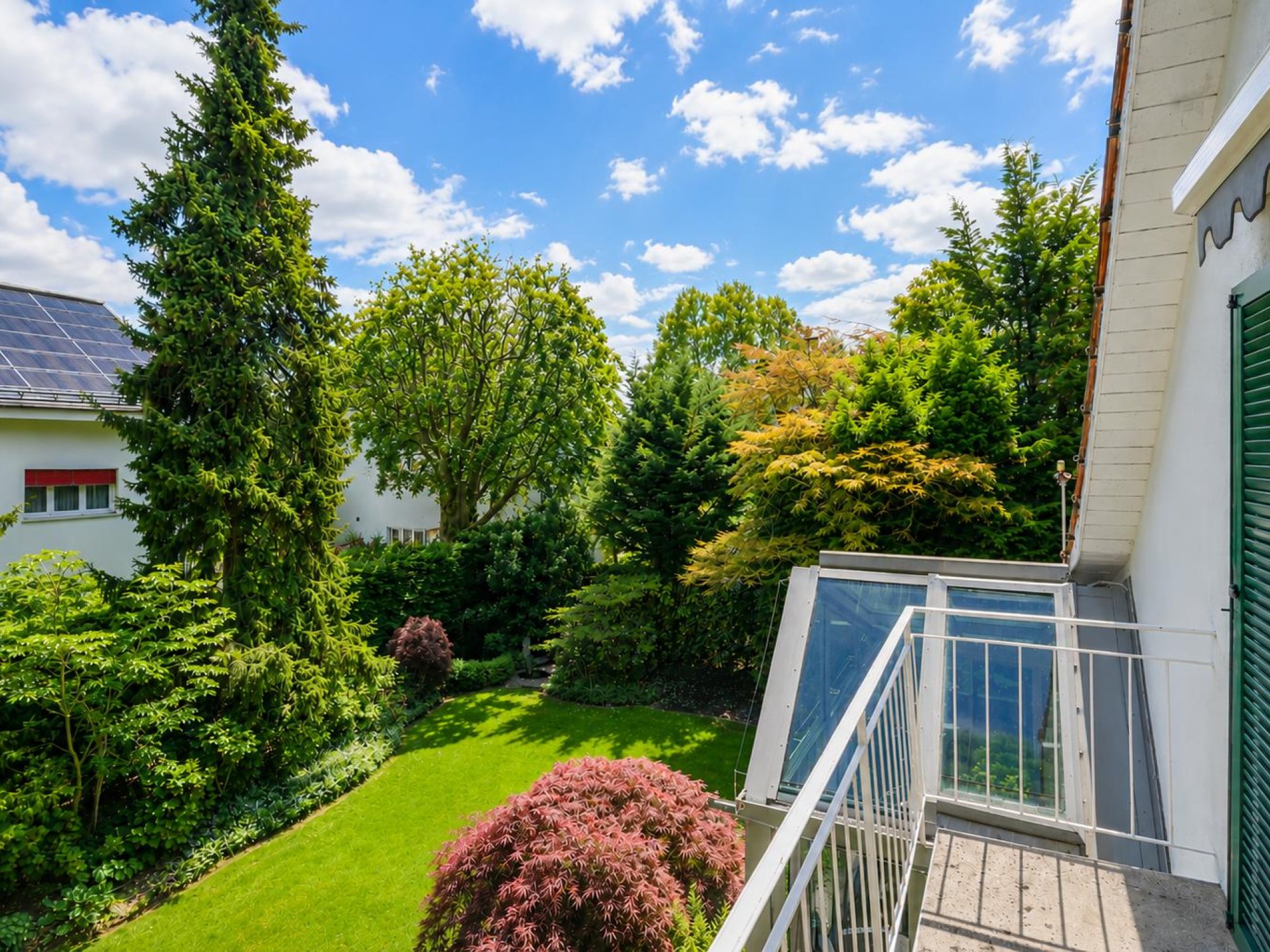 Aussicht vom Balkon
