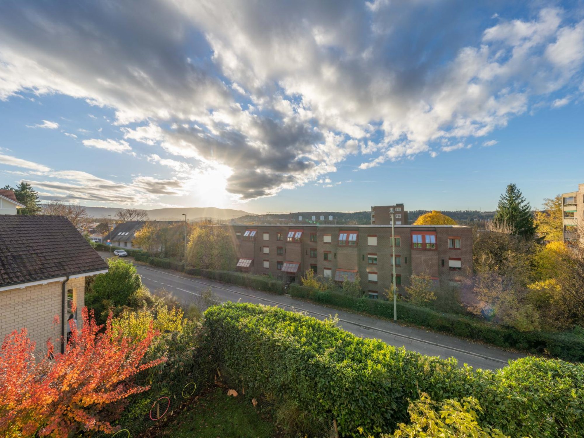 Aussicht vom Balkon