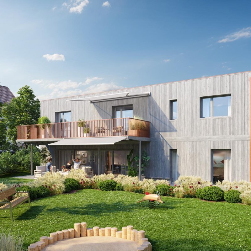 Aussenansicht (Visualisierung) vom Einfamilienhaus