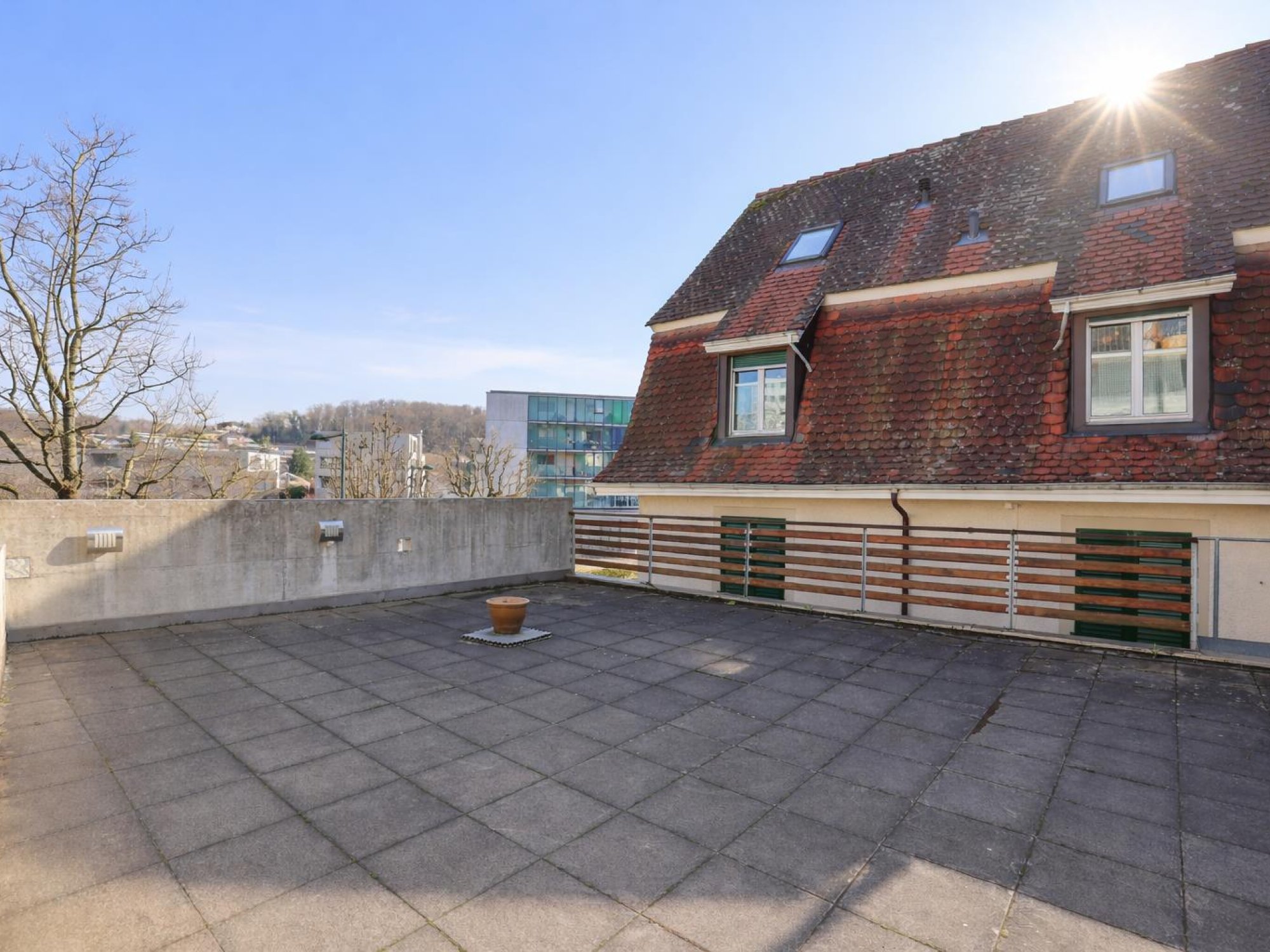 Dachterrasse mit Aussicht