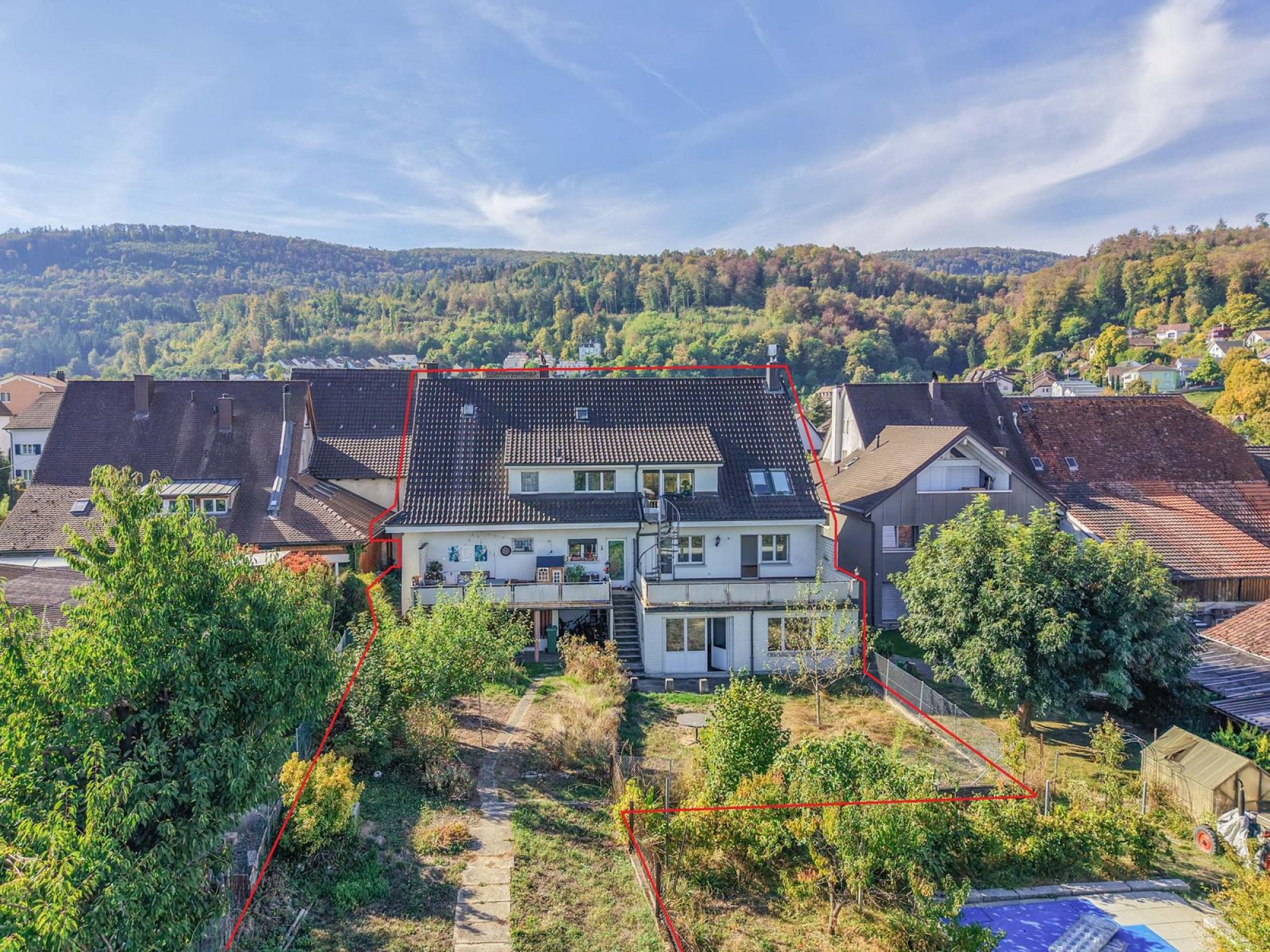 Luftaufnahme Ansicht Liegenschaft