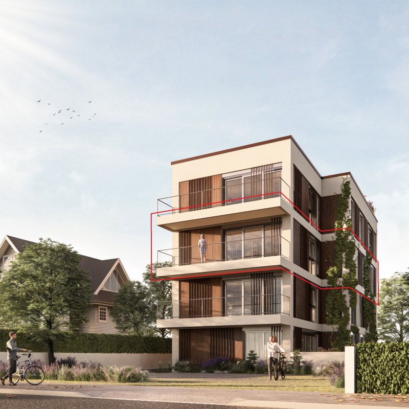 Aussenansicht (Visualisierung) W3 im 2. Obergeschoss