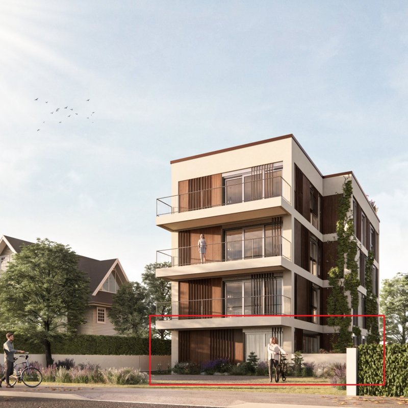Aussenansicht (Visualisierung) Gartenwohnung W1