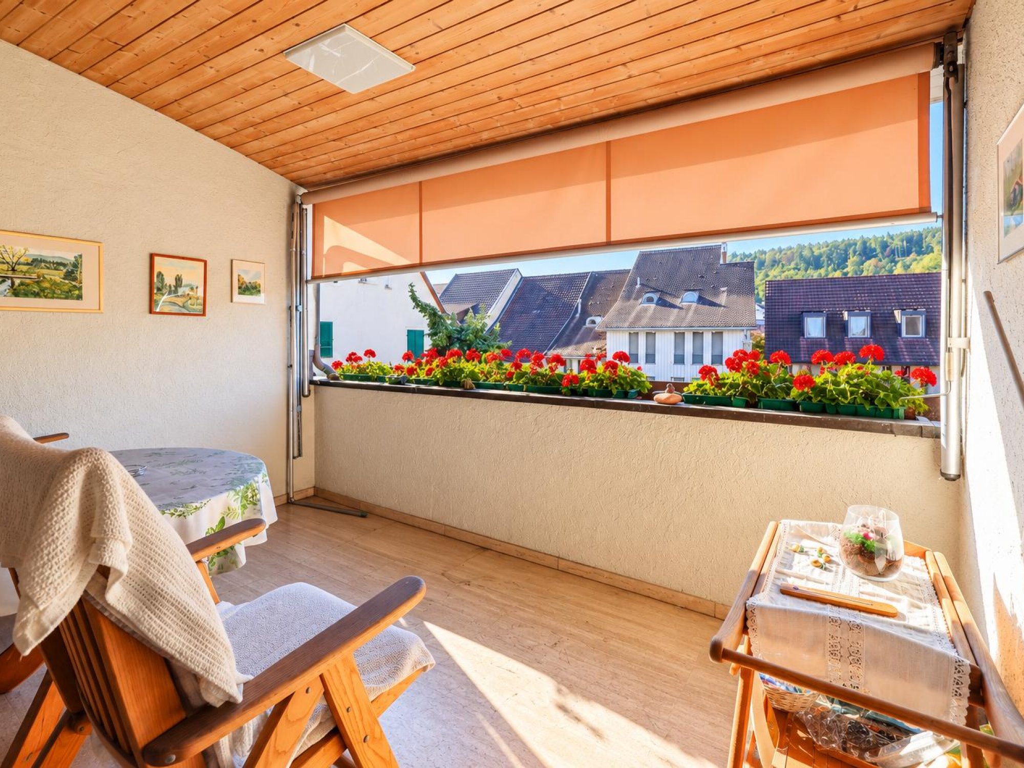 Gedeckter Balkon
