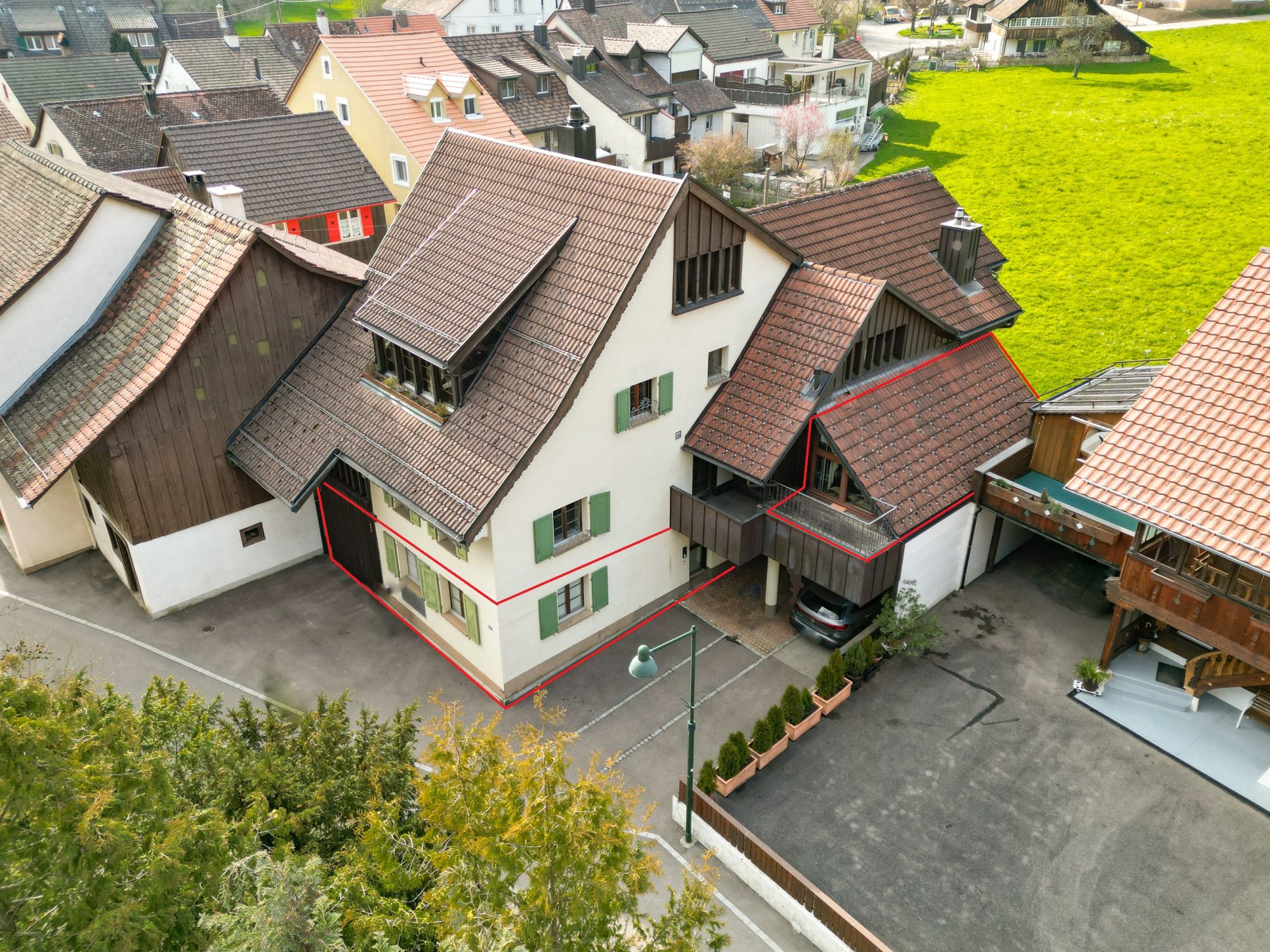Aussenansicht 3½ Zi.-Maisonettewohnung